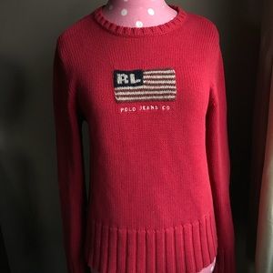 RARE Vintage Ralph Lauren American Flag Sweater